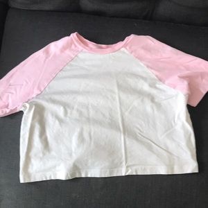 Girls H&M cropped tee size 8/10